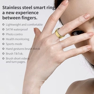Anillo Inteligente AI Steel con 5-10 Días de Batería, Control por Aplicación, IP68, Monitor de Actividad Física, SpO2, Sueño y Frecuencia Cardíaca - Product Image 5