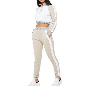 Chándales deportivos personalizados de alta calidad superventas, chándales para mujer, conjunto de 2 piezas, chándal de gimnasio para mujer disponible en - Product Image 1