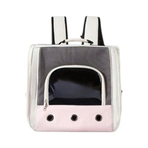 กระเป๋าสะพายไหล่ทรงสี่เหลี่ยมผ้าโพลีเอสเตอร์น้ำหนักเบา หรูหรา พร้อมตัวล็อคแบบกระดุม รับน้ำหนักได้ 5 กก. สำหรับแมวเดินทางโดยรถยนต์ - Product Image 1