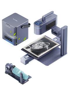 Nouveau LaserPecker LP4 (Ultimate) authentique avec purificateur d'air de bureau, graveur et découpeur laser double, espace de travail 160x300mm - Product Image 1