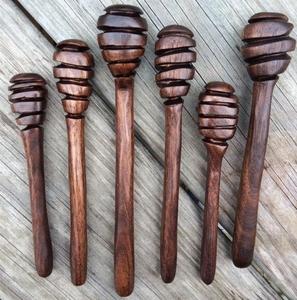 ไม้ตักน้ำผึ้งทำมือทันสมัย ทนทาน เป็นมิตรกับสิ่งแวดล้อม สำหรับใส่น้ำตาล อาหาร เครื่องดื่ม ของหวาน บรรจุในขวดและกล่อง - Product Image 4