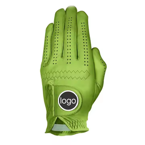 Servicio OEM guantes de golf de colores personalizados con logotipo Guante de golf transpirable Deportes bordado Cabretta cuero Guante de golf - Product Image 1