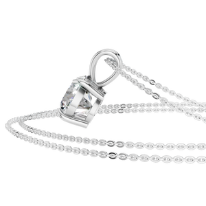 Collar con Colgante Solitario de Moissanita de 1.5 Quilates en Oro Sólido de 14K, con Cadena con Certificado IGI, Chapado en Rodio, Unisex, OEM, ODM - Product Image 2