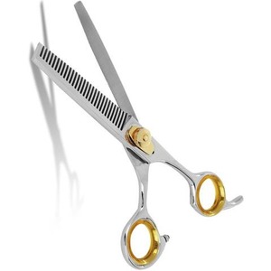 Ciseaux à effiler les cheveux professionnels à lame tranchante 6,5 pouces avec vis réglable et repose-doigts en acier inoxydable - Product Image 2