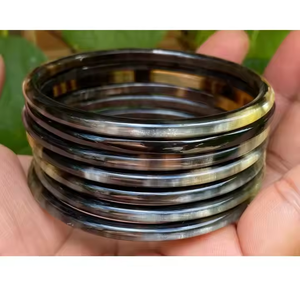 กำไลและกำไลเขาควายไม่ซ้ำใครแฟชั่นทำมือขายส่งด้วยงานฝีมือรูปพระจันทร์เสี้ยว - Product Image 1