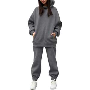 ชุดเสื้อผ้าชั้นนอกของผู้ชายเสื้อฮู้ดแขนยาวผ้าทอ2ชิ้นระบายอากาศได้ดีชุดวิ่งผ้าฝ้าย100% ปรับแต่งได้สำหรับฤดูหนาว - Product Image 4