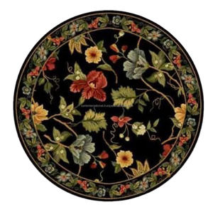 Indio de lujo moderno Villa piedra Natural Waterjet medallón mármol incrustaciones suelo elegante flor curvada azulejos cuadrados mosaico - Product Image 5