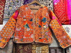 New Style Bohemian Style Women's Cotton Short Jacket Boho <b>Double</b> Side Wear Reversible Coat with Printed Fabric - Product Image 4