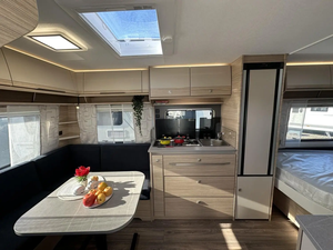 caravan trailer for 2 persons for sale 2 sleeping <b>bed</b> and 2 sleeping <b>bed</b> for children - Product Image 5