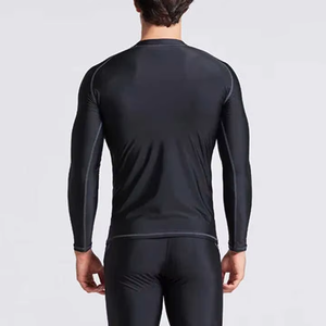 Combinaison de plongée à manches longues sans capuche avec fermeture éclair dorsale, combinaison de surf et de plongée une pièce, coupe ajustée - Product Image 4