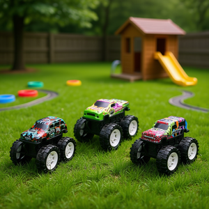 SPIDKO Assorted 42521 Big Foot Metal <b>Gear</b> Model Car Set with Clutch 3pcs Diecast <b>Toys</b> - Product Image 3