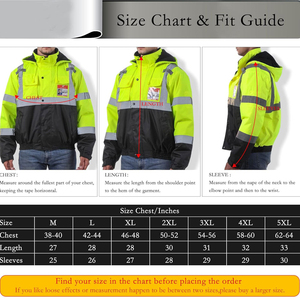 OEM personalizado reflectante chaquetas de seguridad para los hombres a prueba de viento e impermeable chaqueta de seguridad de trabajo transpirable chaqueta de seguridad - Product Image 4