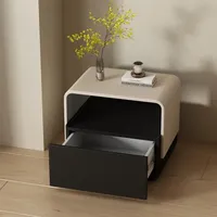 Table de chevet OEM de luxe esthétique nordique avec rangement, style italien, pour une ambiance élégante dans la chambre, mobilier de chambre