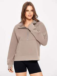 Sweat-shirt à manches longues confortable en polaire pour femmes de qualité supérieure - Product Image 4