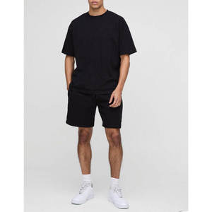 Conjunto de pantalones cortos y camisas personalizados para hombre Camiseta 100% de algodón peinado de alta calidad y conjunto de pantalones cortos de verano - Product Image 6