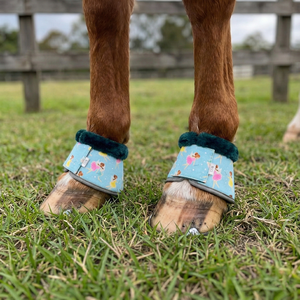 Fairy Print <b>Horse</b> Bell <b>Boots</b> Soft Fleece Lined Protective Leg <b>Boot</b> for <b>Horses</b> Sports & High Quality Customizable Color - Product Image 1
