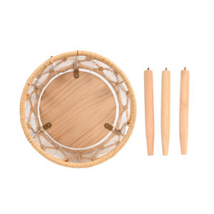 Decoración interior IMPRESCINDIBLE: macetas redondas pequeñas de ratán de Vietnam | Artículos de decoración para el hogar de gran venta - Product Image 2