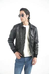 Chaqueta de Motociclista de Cuero Marrón para Hombre GLOBAL EDGE GPG-324, Forro de Sherpa Extraíble, Diseño Transpirable de Manga Larga para Invierno - Product Image 5