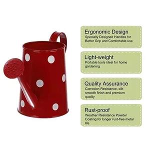 Regadera de lunares rojos para plantas, regadera de jardín para interior y exterior, regadera de flores para jardinería del hogar - Product Image 3