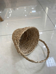 Pot de fleur en bambou tissé en rotin écologique de super qualité Jacinthe d'eau et jonc de mer Panier de viande simple durable et réglable - Product Image 6