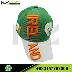 Casquette brodée 3D avec drapeau italien, lettres et motif pays, bleu/blanc - Product Image 2