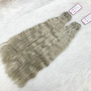 วิกต่อผมต่อผมหยักศกสองด้านสีบลอนด์ขี้เถ้า - Product Image 3