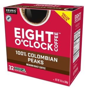 Café Eight O'Clock Colombian Peaks en Cápsulas Individuales Keurig K-Cup, Tueste Medio, 32 Unidades - Product Image 3