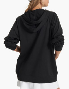 Sweat-shirts pour femmes en molleton 100% coton, sur mesure, avec cordon de serrage contrastant, style streetwear hip-hop, couleur unie, vente en gros - Product Image 6