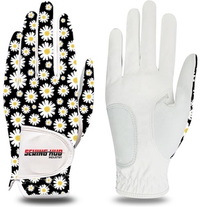 Gants de golf en cuir Cabretta en peau de mouton Logo personnalisé de qualité supérieure pour femme gaucher droitier Meilleure fabrication vente en gros - Product Image 1