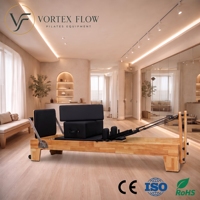 Prix d'usine : Reformer Pilates à cadre en chêne pour entraînement complet du corps et renforcement du tronc, idéal pour l'entraînement quotidien professionnel et l'utilisation en studio ou salle de sport