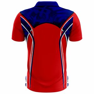 Hombres de alta calidad de talla grande de manga corta de punto para Polos botón estampado patrón ropa de negocios - Product Image 2