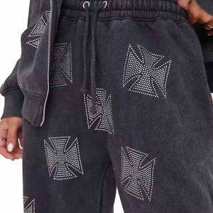 Survêtement oversize personnalisé pour femme, hiver, fermeture éclair, streetwear, haute qualité, léger, respirant, écologique, délavé à l'acide - Product Image 3