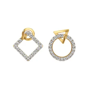 Pendientes de Diamantes GeoLuxe - Product Image 1