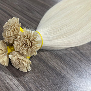 Fournisseur de cheveux en gros Extension de cheveux à pointe plate couleur blonde 100% cheveux bruts vierges vietnamiens - Product Image 1