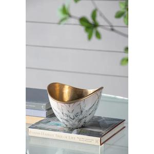 Casse-croûte en métal de finition de marbre qui respecte l'environnement et la vaisselle décorative à la maison de fruits de mariage pour la pièce maîtresse - Product Image 5