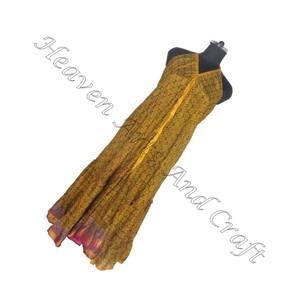 Vestido de tirantes finos para mujer, vestido largo Sari de seda reciclada Vintage, vestido de cena elegante para mujer, vestidos de noche sin mangas para mujer - Product Image 1