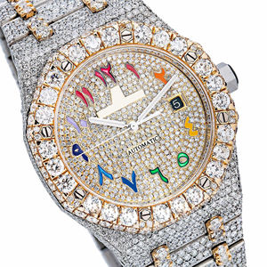 Reloj de Pulsera de Edición Limitada Hip Hop con Moissanita para Hombre, Lujoso, con Diamantes VVS, Esfera de Cuarzo de Acero Inoxidable, Diseño Moderno - Product Image 4