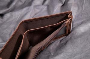 Pure <b>Leather</b> <b>Wallet</b> Zipper Card Holder Genuine <b>Leather</b> Pocket <b>Wallet</b> for Unisex - Product Image 4