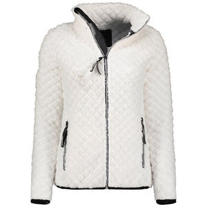 Women fleece jacket high collar zip up warm coat Outdoor women polar fleece jacket soft <b>plush</b> <b>fabric</b> Women fleece jacket - Product Image 5