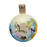 Sombrero Tradicional Vietnamita Non La con Logotipo Personalizado, Hecho a Mano con Bambú, Hierba Natural y Hoja de Palma, para Viajes, Uso Diario y Casual