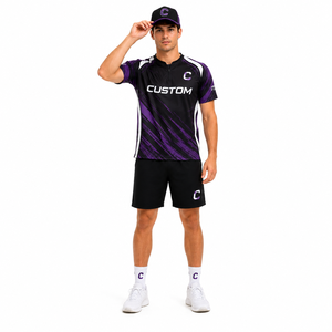 Conjunto de Uniforme Personalizado PopDarts |   Camiseta Sublimada, Pantalones Cortos Deportivos y Gorra de Béisbol |   Fabricante de Ropa Deportiva para Equipos - Product Image 3