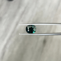 Saphir Teal Naturel Non Chauffé Non Traité Certifié IGI Coupe Coussin Origine Madagascar Qualité AAA Lustre Parfait
