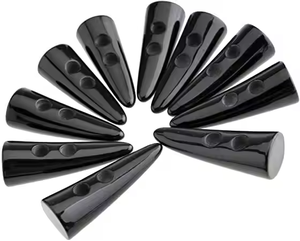 Black Horn <b>Toggle</b> <b>Buttons</b> for Jackets and Blazers Sewing Decorative <b>Buttons</b> for Coat by crescent crafts - Product Image 5