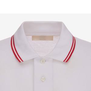 Etiqueta privada Cómodo de gran tamaño para hombre para camiseta Polo Patrón sólido Tejido de punto - Product Image 5