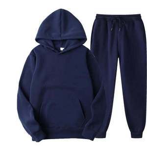 Ensemble de survêtement pour homme en coton 100% personnalisé, sweat-shirt à capuche et pantalon de jogging, ensemble de survêtement uni, ensemble de survêtement pour homme - Product Image 3