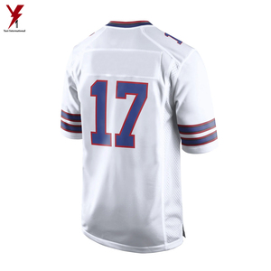 เสื้ออเมริกันฟุตบอลที่กําหนดเองส่วนบุคคลตาข่ายเสื้อยืด Sublimated พิมพ์หมายเลขชื่อทีมของคุณเสื้อทีมฟุตบอลผู้ชาย - Product Image 5