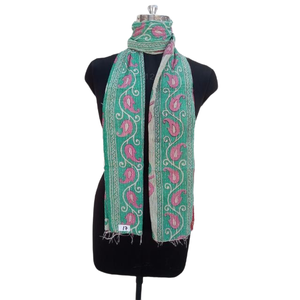 Khăn Ấn Độ cổ điển bông kantha thiết kế cho phụ nữ Cô gái của phụ nữ bên mặc khăn choàng in Khăn trùm đầu kết thúc tốt đẹp - Product Image 1