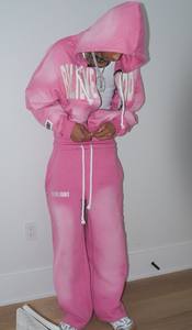 Survêtements de qualité supérieure de style nouveau, logo personnalisé imprimé, pantalon évasé et sweat-shirt, coton respirant, vêtements décontractés, vente de survêtements - Product Image 6