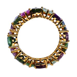 Bague multi-tourmaline en argent sterling 925 de style classique pour mariages - Product Image 6