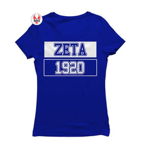 T-shirt en coton premium pour femmes avec broderie personnalisée de lettres grecques, t-shirt de la sororité Zeta Phi Beta - Product Image 4